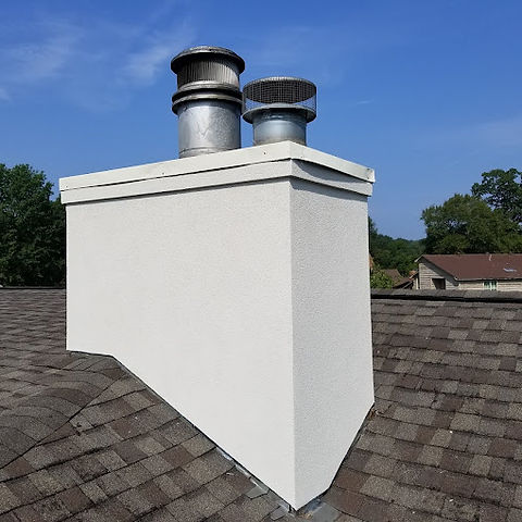 Stucco chimney finish by Grosu Enterprise Inc